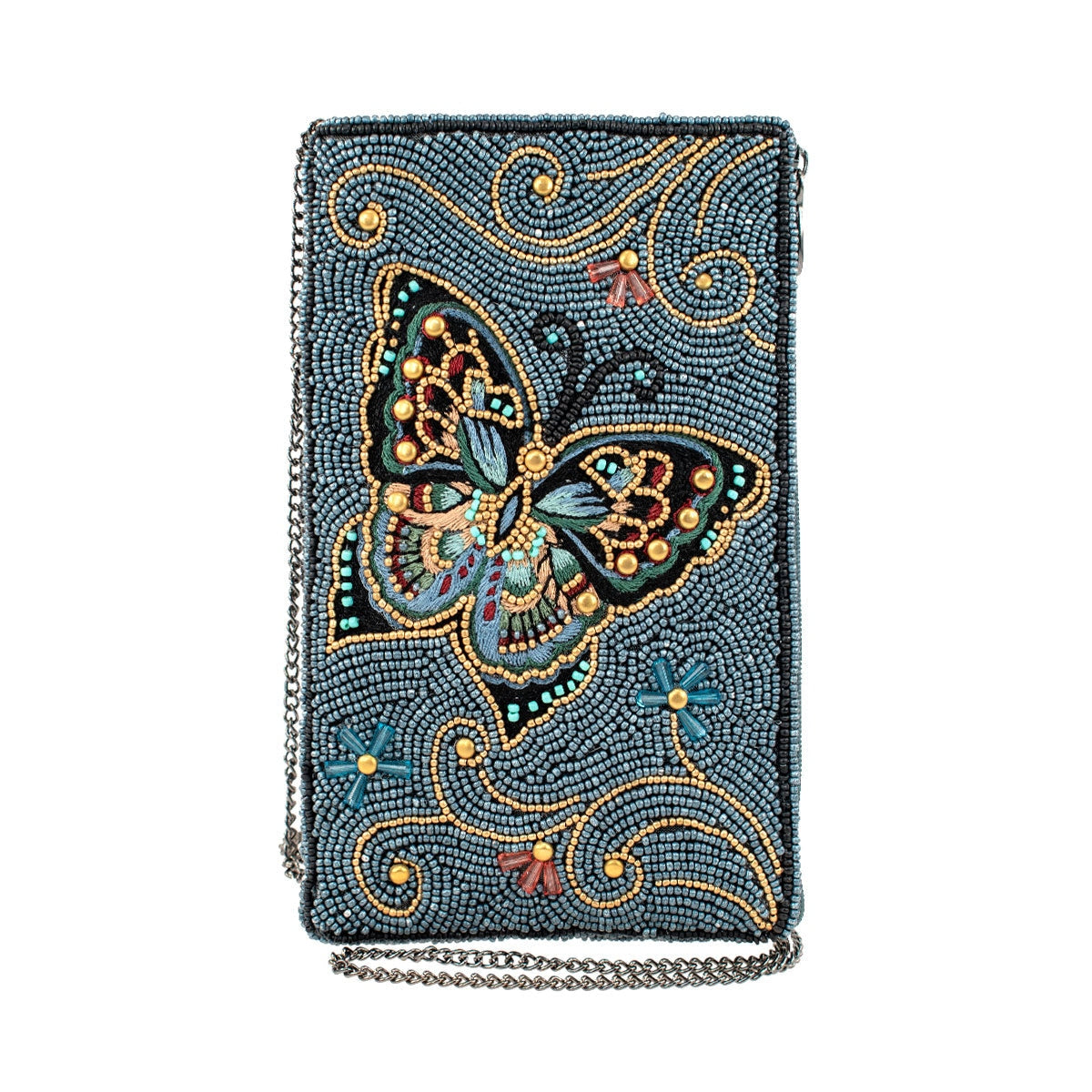 Black Jewelled Butterfly Clutch Bag - Designer Childrenswear