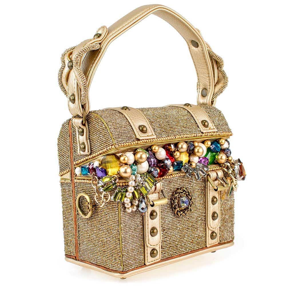 secret treasure handbag mary frances accessories beaded chest 242