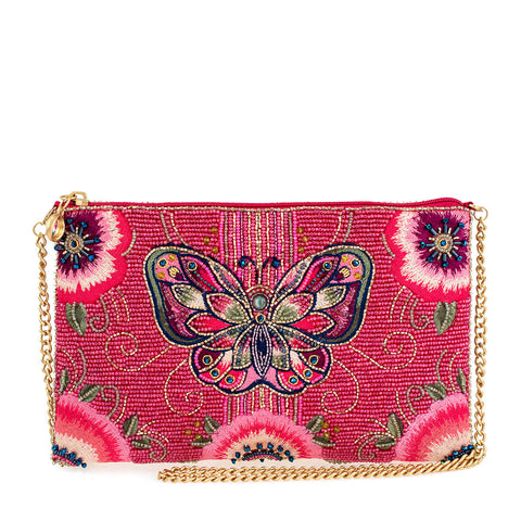 Social Butterfly Mini Crossbody Handbag