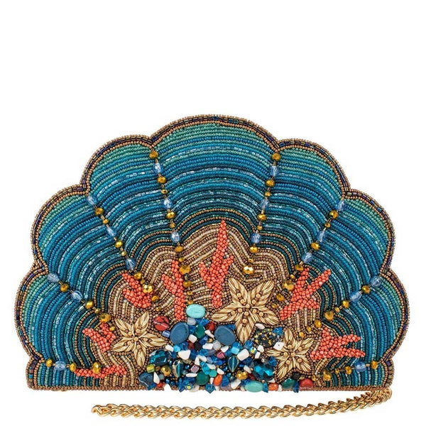 Mary Frances Down Under Beaded Crossbody Clutch