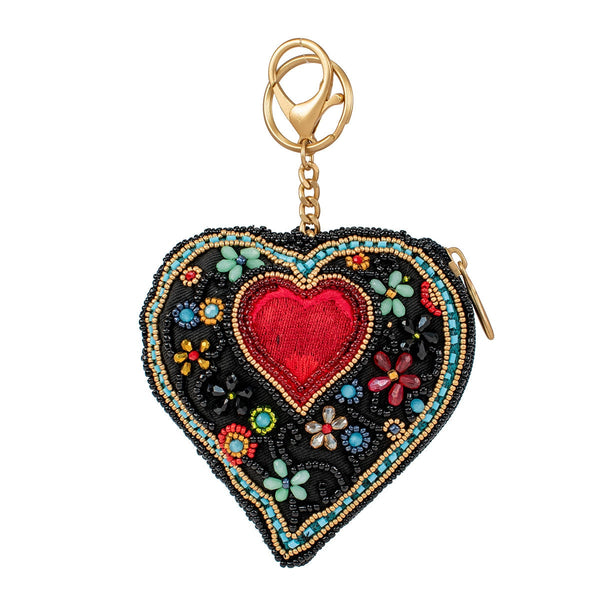 Have a Heart Beaded Coin Purse/Key Fob - Mary Frances – Mary Frances  Accessories