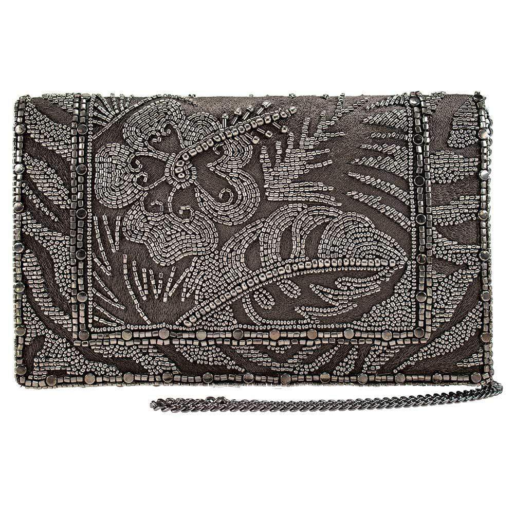 pewter clutch purse