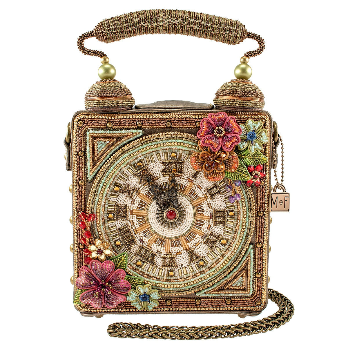time of your life top handle clock handbag mary frances accessories 749
