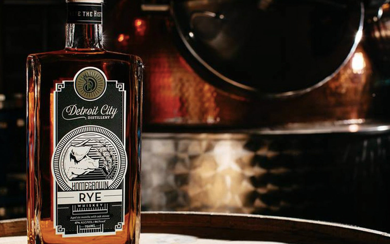 Detroit City Distillery HomeGrown Rye Whiskey