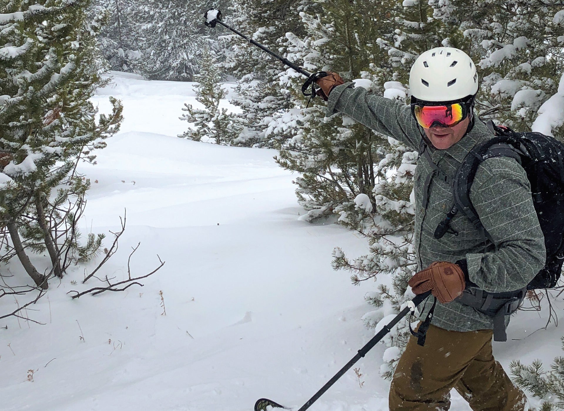 MuskOx Outdoor Apparel, Jake Sigal Skiing in MuskOx Flannel