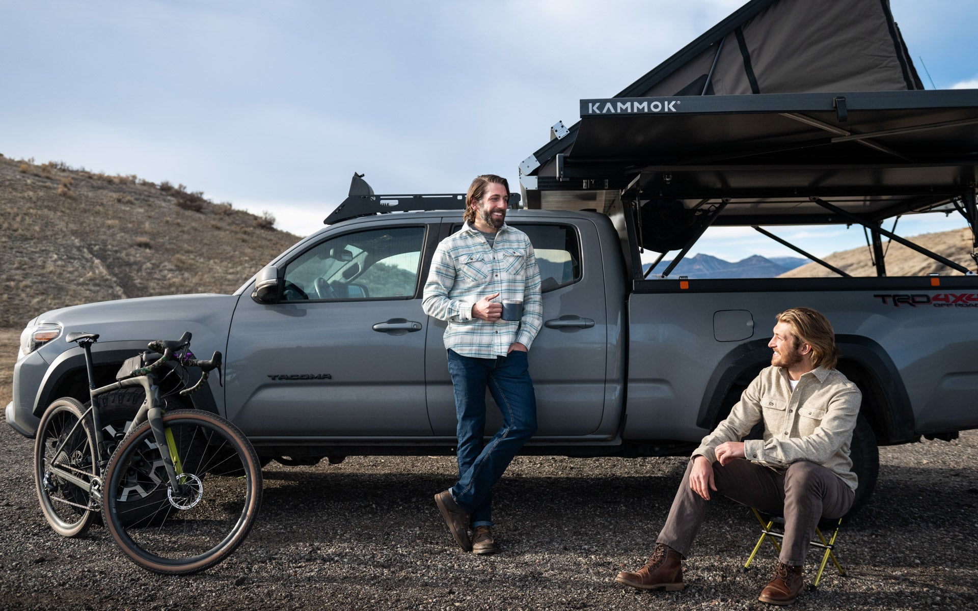 Men outdoors wearing MuskOx Grand Flannels