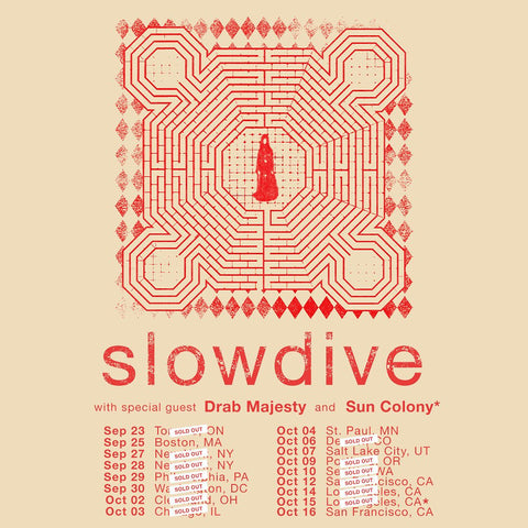 Slowdive and Drab Majesty tour, fall 2023
