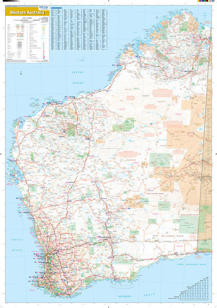 Businessmapsaustralia — Western Australia Hema State Road Map
