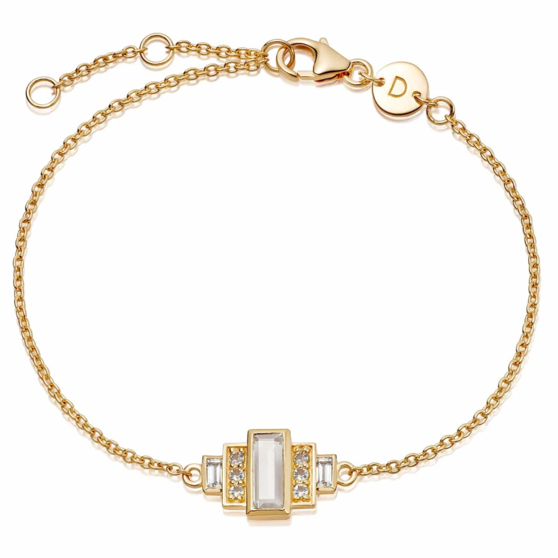 Linked Chain Bracelet 18ct Gold Plate – Daisy London