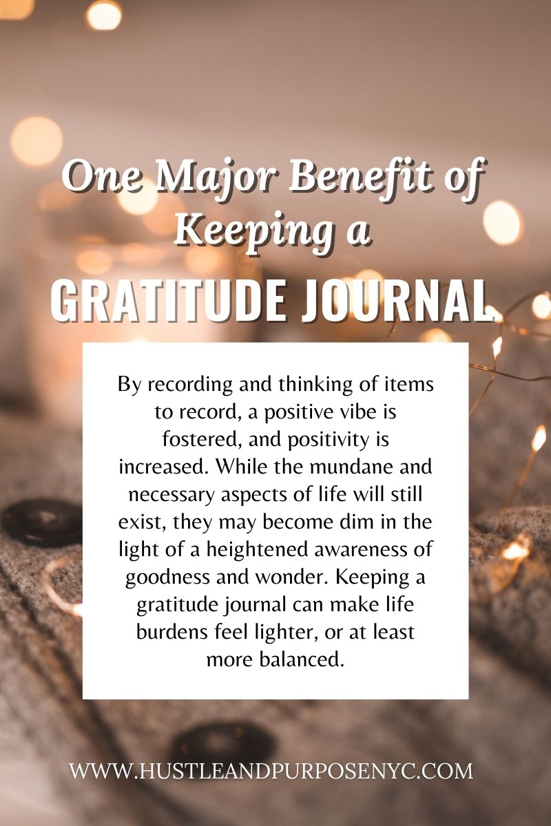 One major benefit of having a gratitude journal - journaling tips