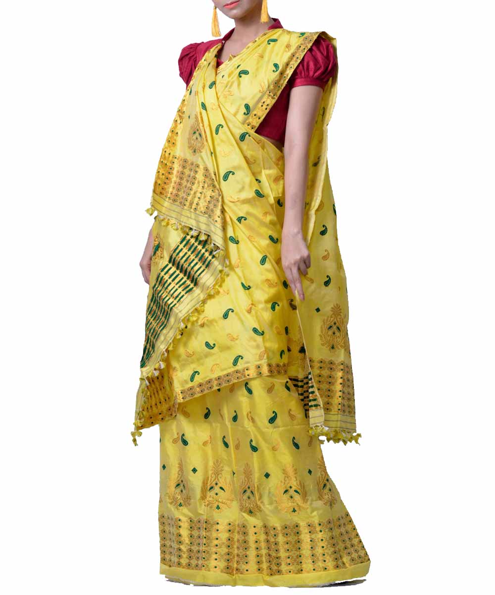 assamese silk mekhela sador