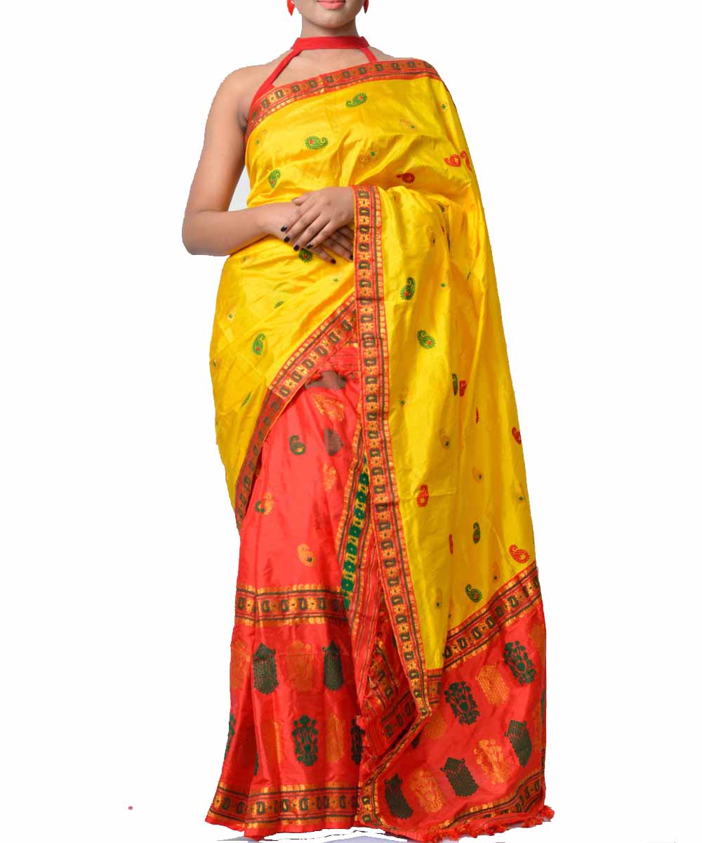 assamese silk mekhela sador