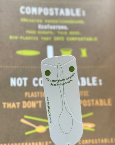 EcoTaster_Compostable_PlasticFree_SamplingSpoon_Pliezpourjoindreles points_NovaEnvirocon_byEcoTensil