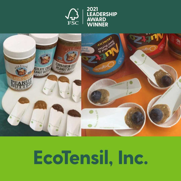 GreenDot EcoTaster Paper PlasticFree Sampling Spoons by EcoTensil