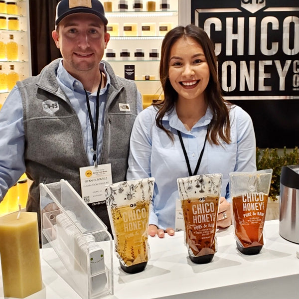 ChicoHoney_honeysampling_EcoTaster_compostable_disposable_plasticfree_paperspoon_EcoTaster_FancyFoodShow