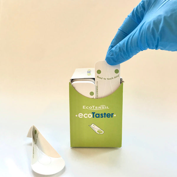 Compostable_Disposable_EcoTaster_PaperSpoon_PlasticFree_FoodSampling_ExpoWest