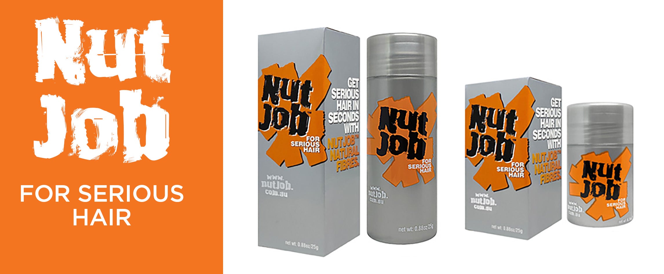 Nut Job Hair Building Fibres for Men with Hair Loss
