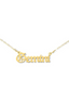 Gold Chain Gemini Necklace