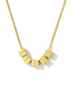 libra gold box necklace