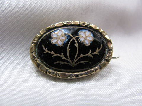 Antique Victorian Forget Me Not Brooch