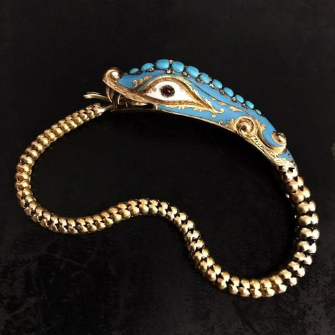 Antique snake bracelet
