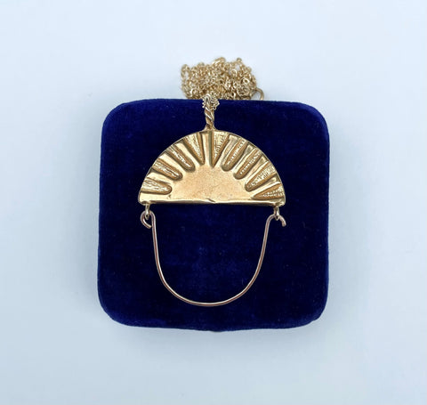 handmade celestial charm holder necklace