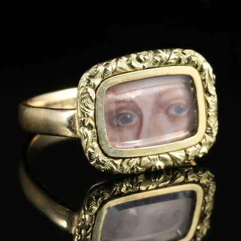 Antique victorian lover's eye romantic sentimental jewelry