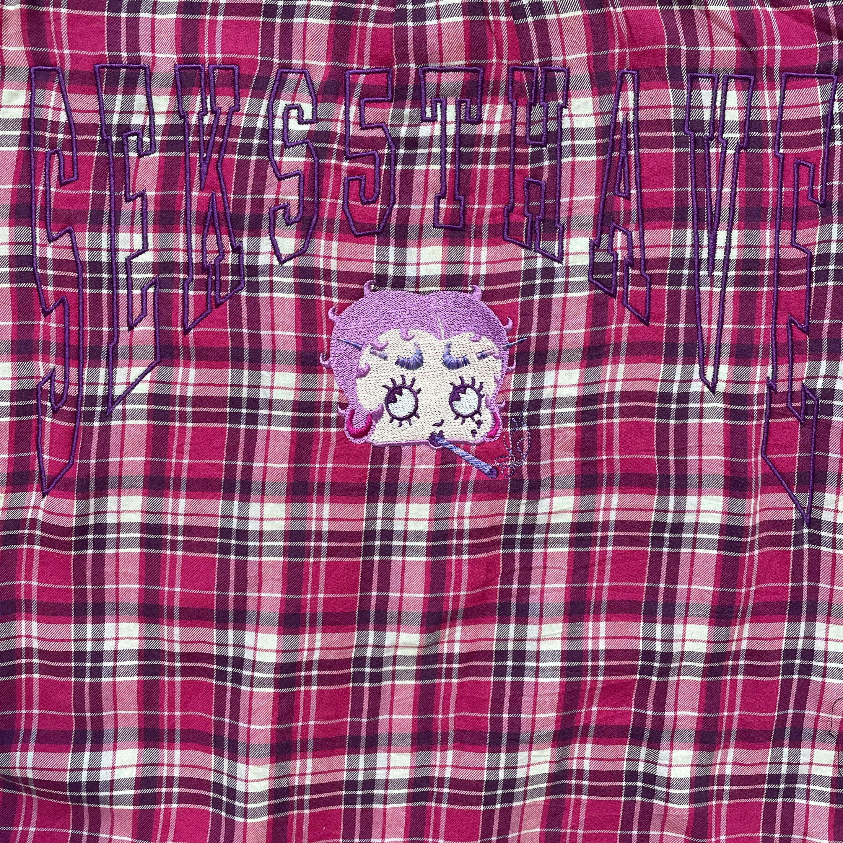 Pink Puffy Puff Flannel