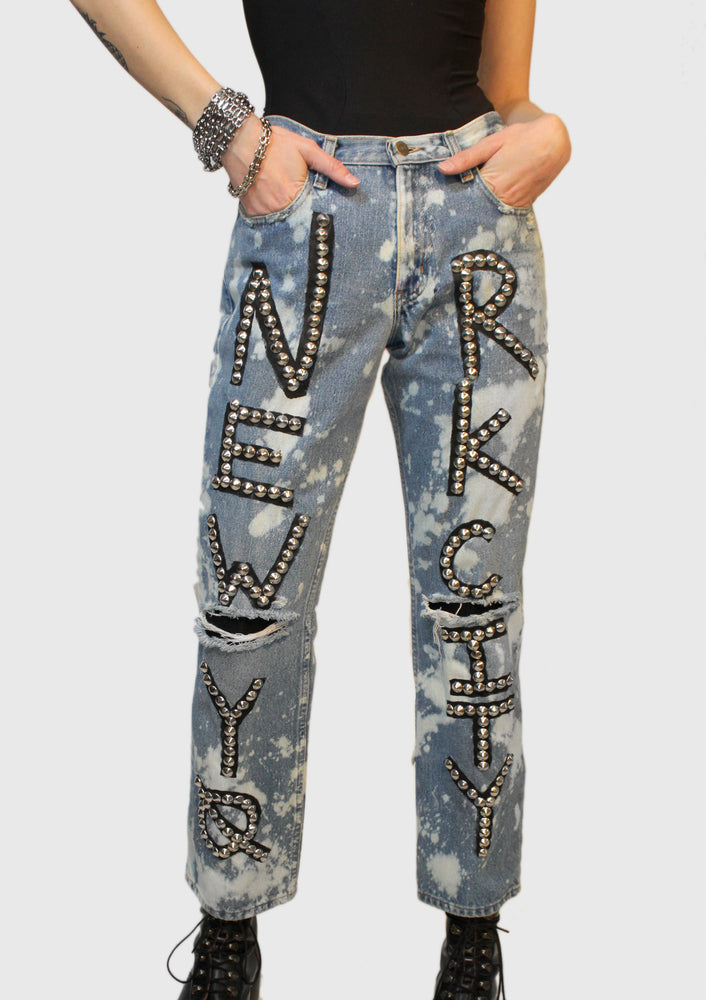 Apple Studded Jeans Patricia Field
