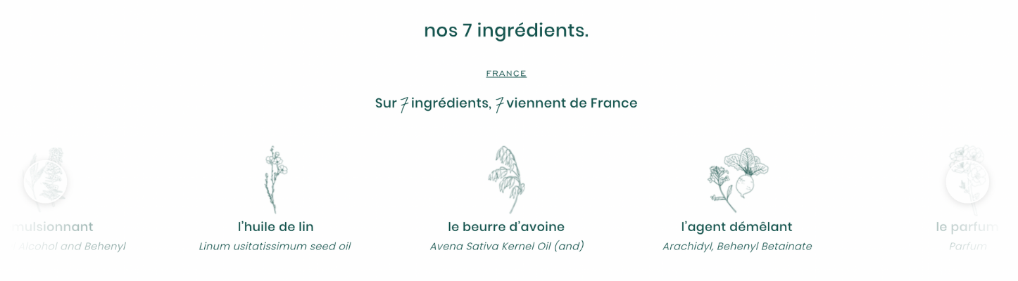 ingrédient shampoing solide français 