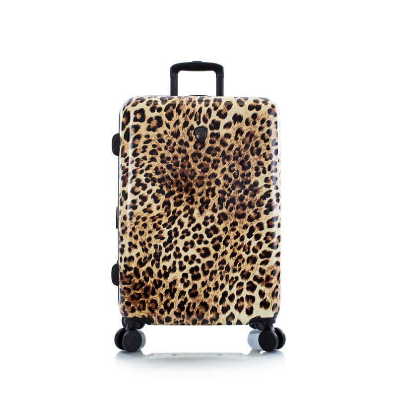 leopard spinner luggage