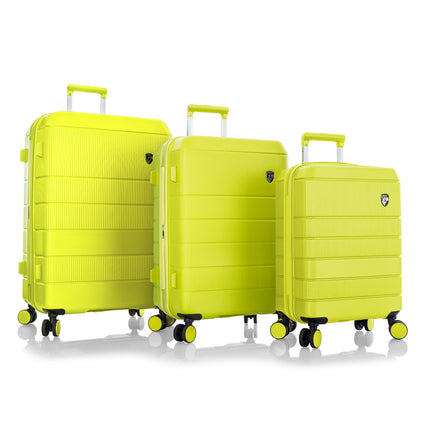 neon green suitcase