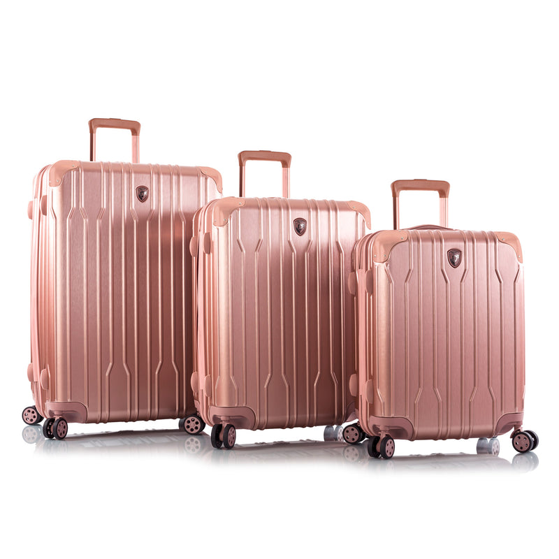 rose gold suitcase matalan