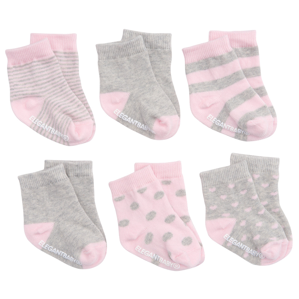 gray baby socks