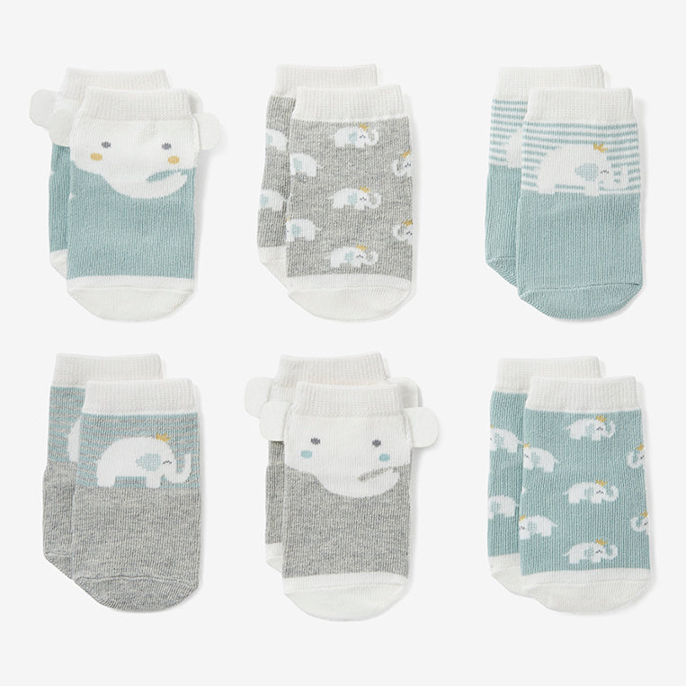 hug elephant baby socks