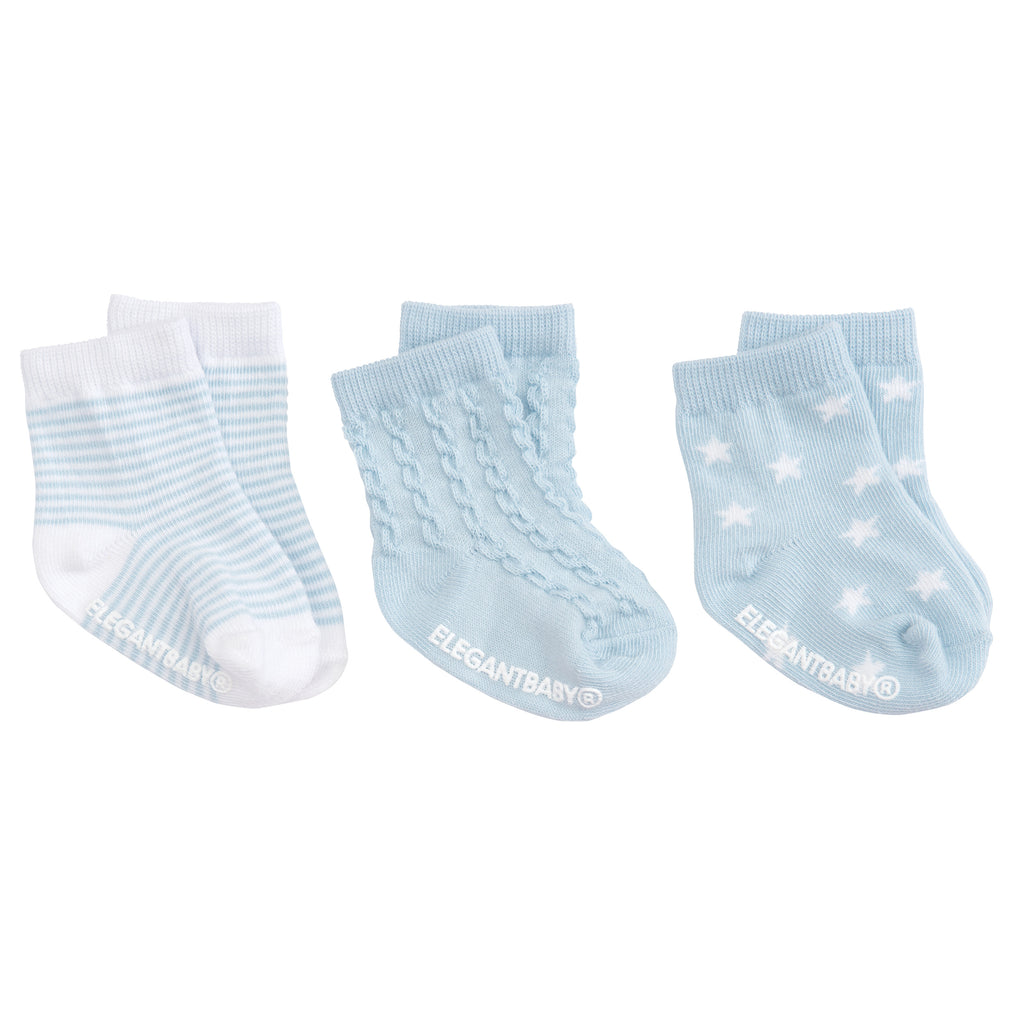 blue baby socks