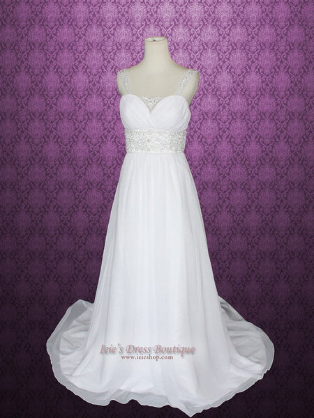 Simple Empire Sheath Wedding Dress
