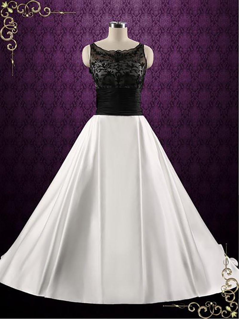 Black and White Wedding Dress