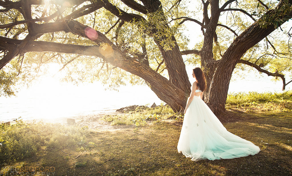 Create a Unique Wedding Day Look with a Two-piece Dress