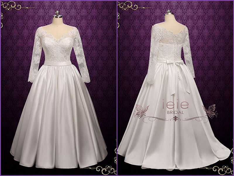 Classic Lace Ball Gown Wedding Dress