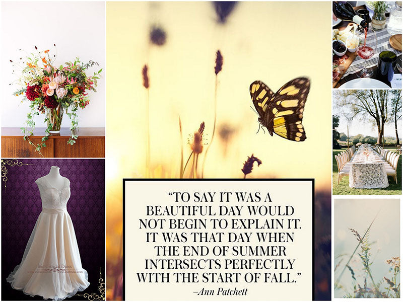 End of Summer Wedding Ideas and Inspiration
