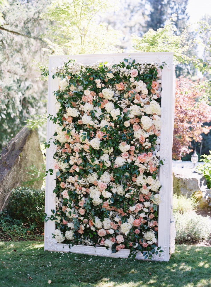 Floral Wedding Wall Backdrop