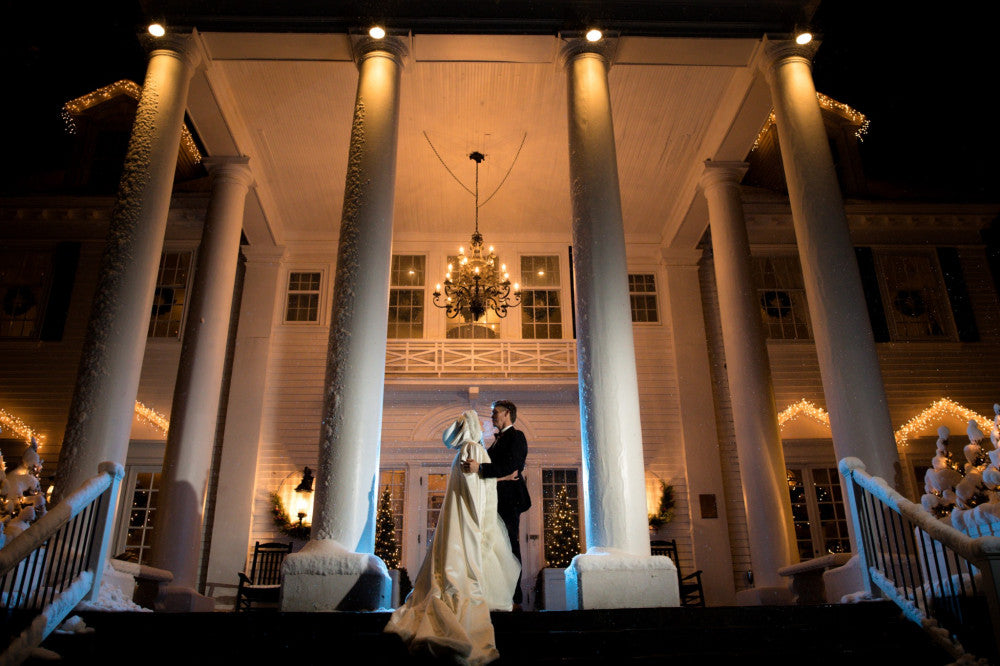 Erica Winter Wedding with Wedding Cloak