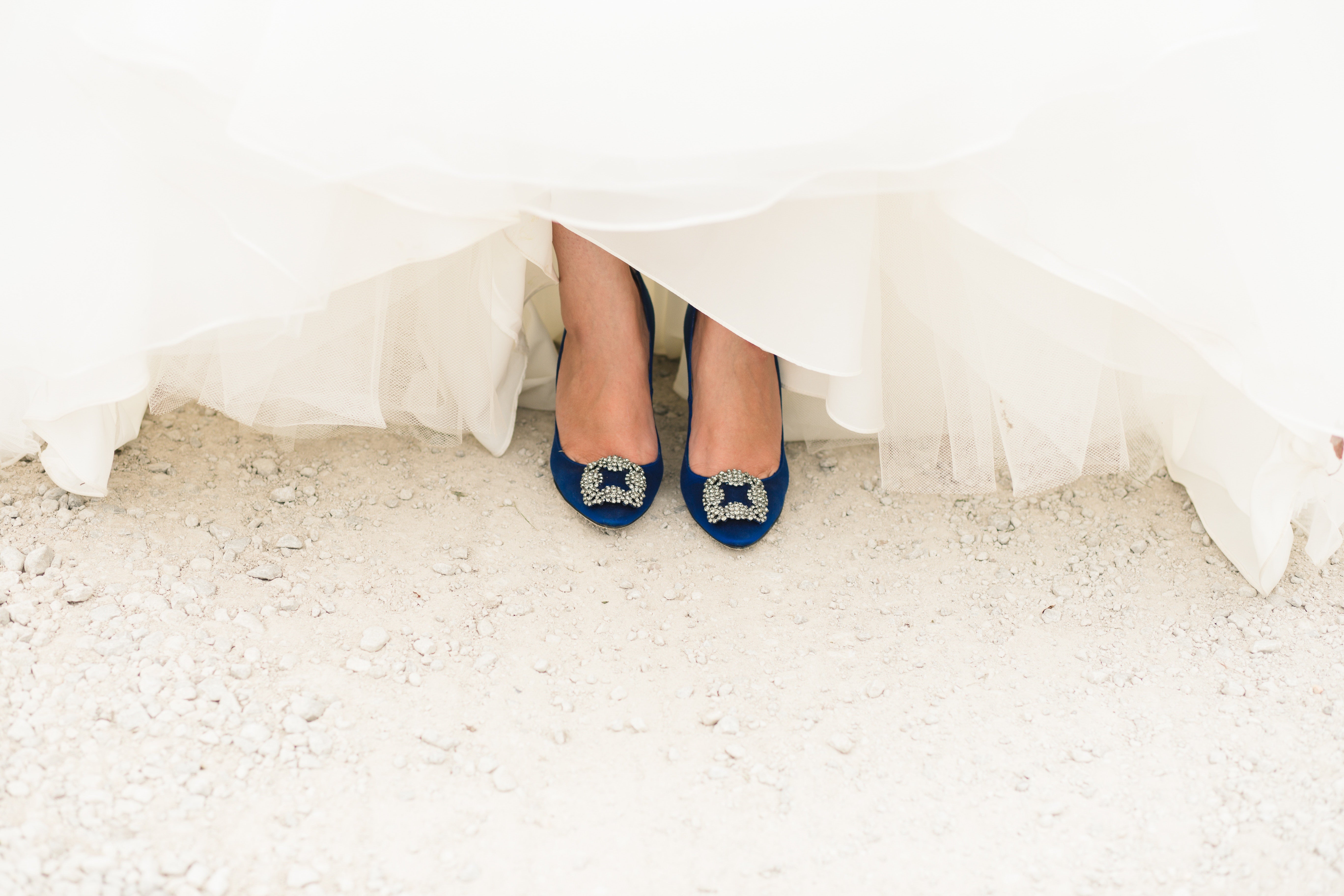 The Prettiest Wedding Dresses for Your Something Blue