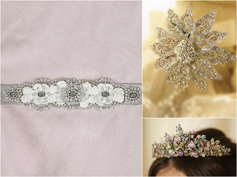 Jeweled Flower Accessories