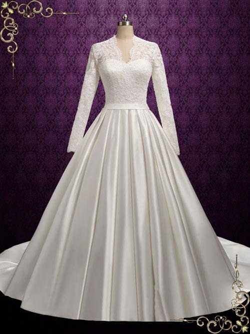 Classic Lace Ball Gown Wedding Dress