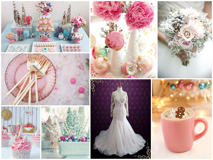 A Frosty Pastel Winter Wedding Inspiration Board