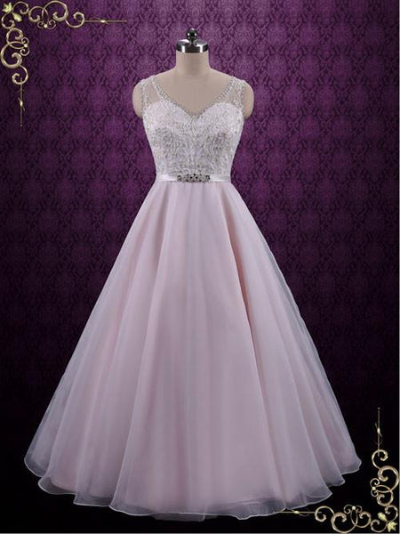 Pearl Pink Wedding Dress