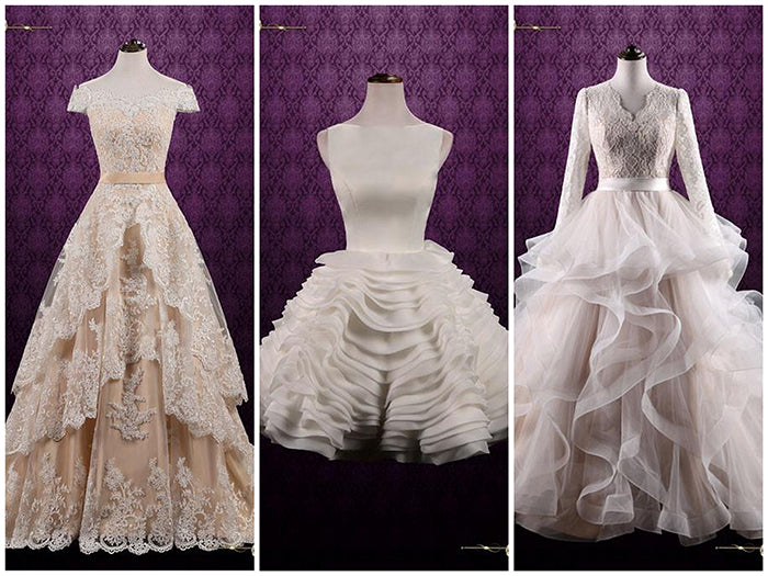 Wedding Dresses with Ruffles and Tiers