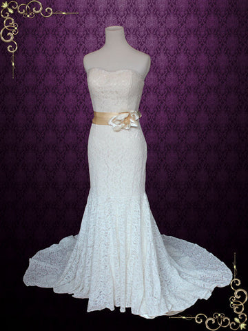 Angela - Cotton Lace Wedding Dress
